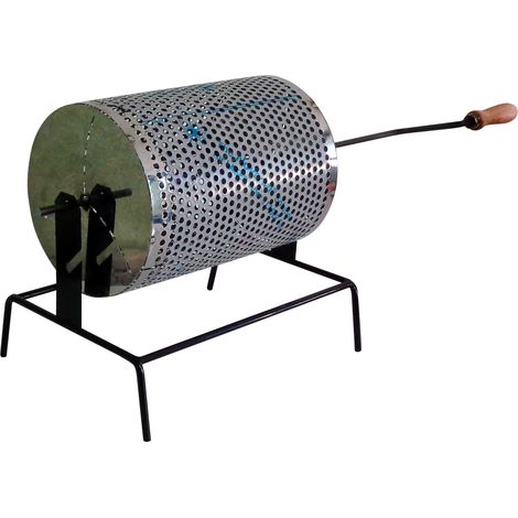 PADELLA CASTAGNE GIREVOLE inox 18/10 D25X35 cm