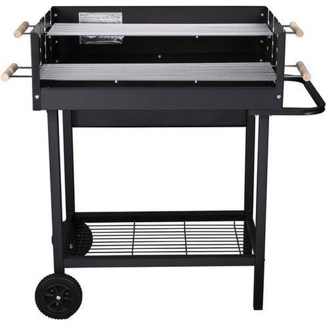 BARBECUE A CARBONELLA PARTY GRILL IN METALLO NERO (1/5)