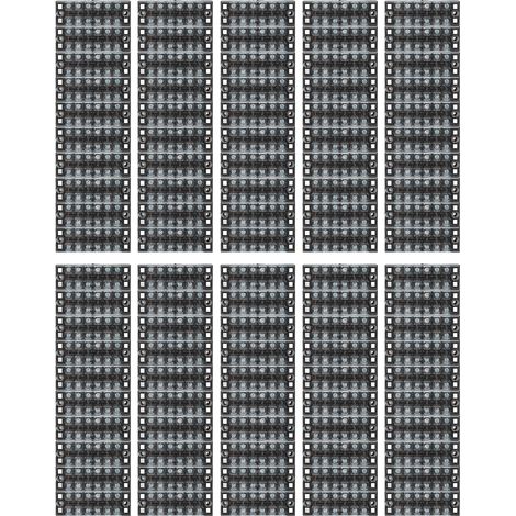 Lot de 100 borniers de raccordement 150A 600V, excellente conductivité électrique, connecteurs de fils pour coffret de distribution, armoire électrique et usage industriel. (1/5)