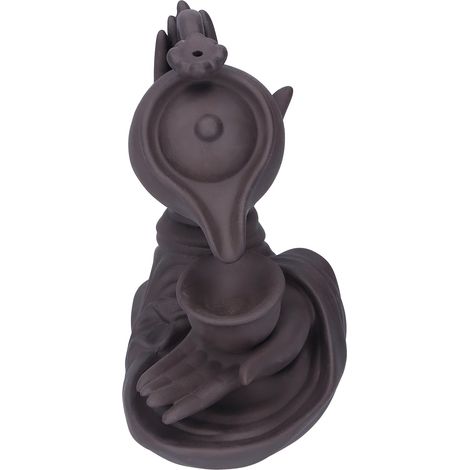 Brûleur d'encens à reflux en forme de main de Bouddha, ornement porte-encens, décoration Feng Shui (1/5)