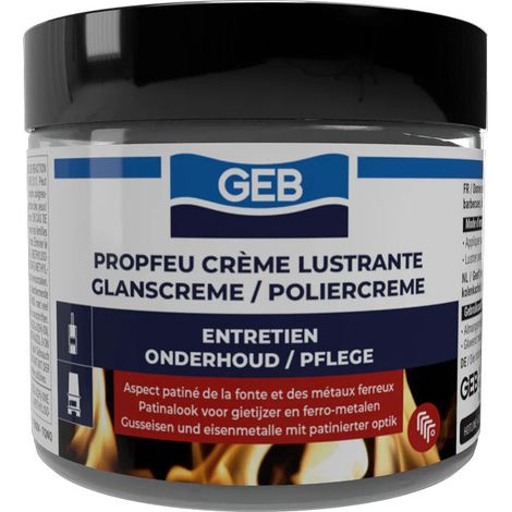 Crema lucidante GEB Propfeu effet patinato per la cura e la protezione di ghisa e metalli 220ml (1/4)