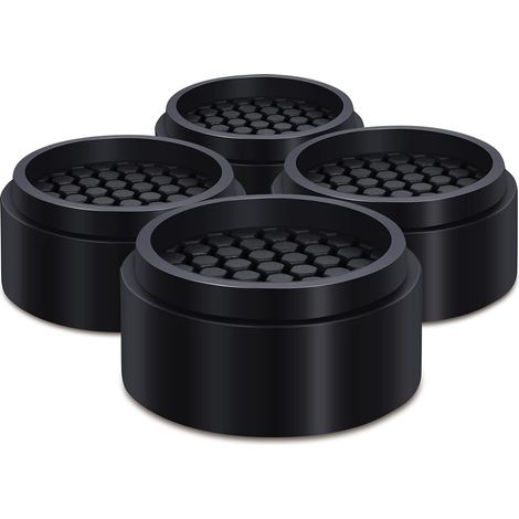 Rialzo per mobili alto 2,5 cm, impilabile, rialzo per letto regolabile, 4 piedini in gomma, resistente agli urti del lavatrice, le gambe dei mobili possono essere regolate in altezza di 25 mm o 50 mm,