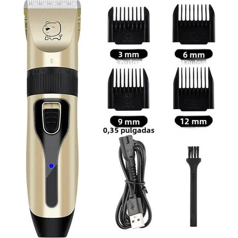 Hochwertiger, professioneller Hundehaartrimmer, USB-aufladbar, leiser Tierhaartrimmer (1/5)