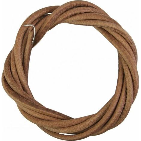 YMYNY Antique Leather Sewing Machine Belt 180cm Solid Non-Slip Hook Brown Sewing Machine Accessory for Singer Sewing Machine Pedal