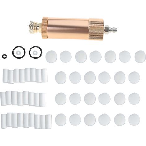 Filtre à air pour compresseur, séparateur eau/huile, régulateur de pression, pompe à air haute pression, or (1/5)