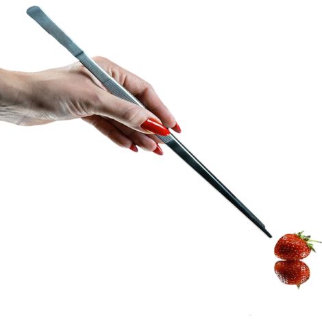 Pinzas de cocina de acero inoxidable de 30 cm – Para servir ensalada, carne y pasta. (1/4)