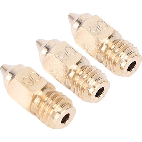 Ensemble 3 buses laiton 0,6 mm pour Ender 5, tête d'extrusion 3D haute vitesse résistante à l'usure, impression rapide précise (1/5)