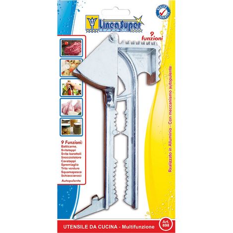 1PZ UTENSILE DA CUCINA MULTIFUNZIONE 'SUPER' art. 698 - 9 funzioni