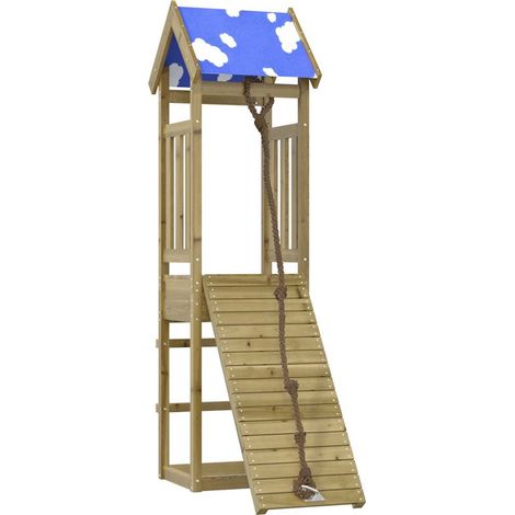 vidaXL Parque infantil de exterior madera de pino impregnada (1/5)