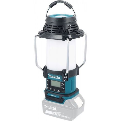 Radio torche Makita DMR057 LXT 18 V – Bluetooth, DAB+, XPT – Éclairage LED réglable pour chantiers humides