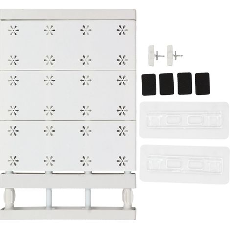 Étagère De Tension De Placard Extensible,Panneau De Séparation De Garde-Robe, Étagère De Tension Extensible, Panneau De Séparation en Couches pour Armoire(38-60cm) (1/5)