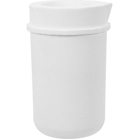 Creuset en quartz pour fonderie, four, chalumeau, fusion, moulage, raffinage. Creuset en quartz pour la fusion d'or, d'argent, d'alliages et de platine. (1/4)