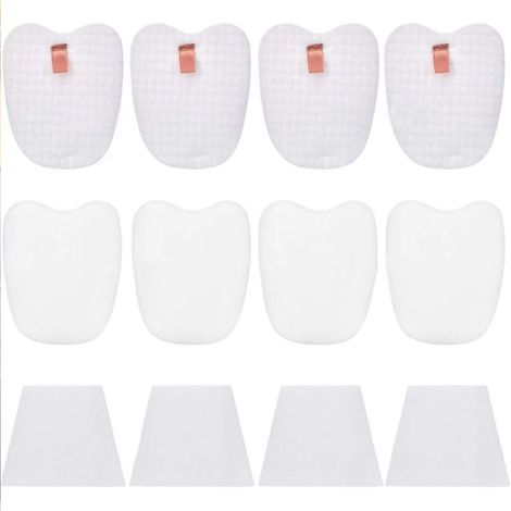 Juego de 8 prefiltros (4 de espuma + 4 de fieltro) y 4 postfiltros compatibles con Shark Rocket HV345/ZS350/ZS351/ZS352, reemplaza a XPMFK320. (1/5)
