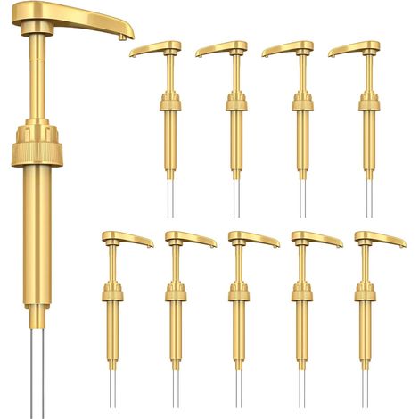 Lot de 10 pompes pour sirop - Pour bouteilles de sirop de 750 ml - Pour (1/5)