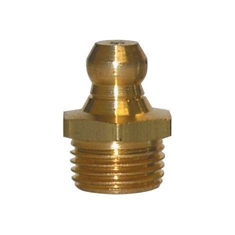 Engrasador hidráulico UMETA recto auto-roscante DIN 71412, acero R.6x1 L.15 Ø7