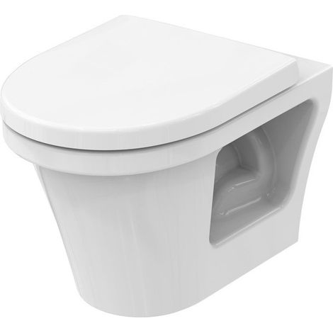 WC suspendu CF profond, sans rebord blanc TOTO
