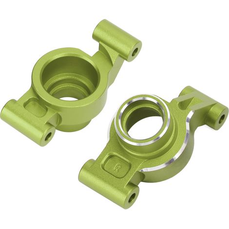 2 pièces support d'essieu arrière en alliage d'aluminium, porte-moyeu de fusée arrière pour voiture RC Traxxas 1/10 MAXX 2.0, vert (1/5)