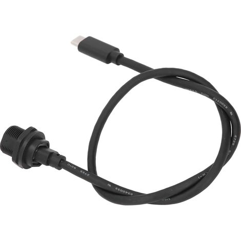 Câble rallonge étanche IP67 IP68 Type C femelle filetée vers USB 3.0 mâle 0.5m 30V 1.5A (1/5)