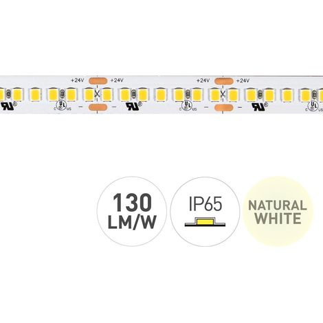 Striscia LED 4000k 24v 19,2w/m 210led/m Ip65 5m He105096-5977