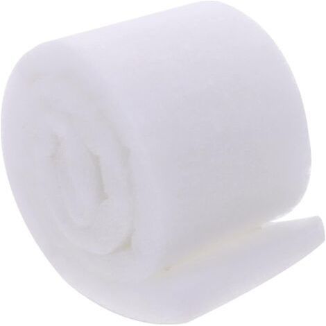 FENOPLASTICA4m x 8cm Filtre Éponge Aquarium Filtre Pour Aquarium Média Filtrant Pour Aquarium Coton Filtre Haute Densité Filtres En Coton Écumoire D'étang Mousse Blanche Étang à Poissons Petite Éponge (1/5)