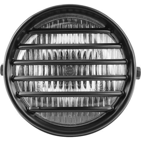 Runder 6-Zoll-Motorradscheinwerfergrill mit Linsenabdeckung, 35-W-Halogenlampe, universeller Motorradscheinwerfer aus Klarglas (1/5)