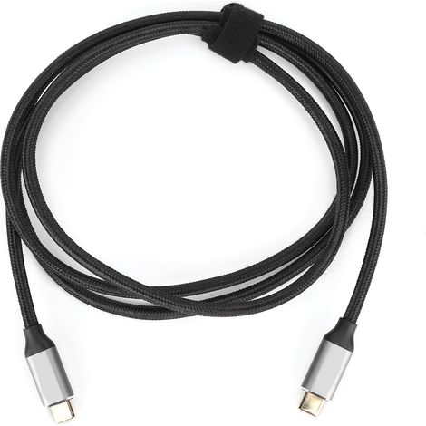 m langes USB-C-Kabel mit zwei Steckern, 100 W, USB 3.1 PD, 5 A für Schnellladung