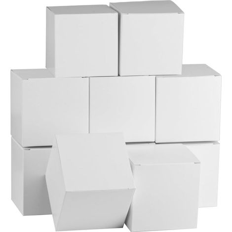 10 Boîtes Cadeaux Petites avec Couvercles, Mini Boîte Cadeau Blanche, Boîte en Carton Papier, Boîte de Présentation pour Faveurs, Petites Boîtes de Fête pour Anniversaire, Mariage, Noël (1/4)