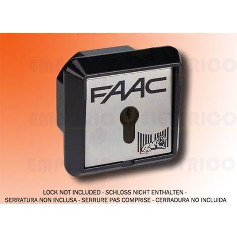 faac pulsador de llave para empotrar 2 cont + electrofreno t21 if 401017 (1/3)