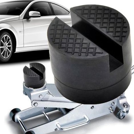 Protection de cric en caoutchouc. adaptateur de protection de cadre. noir (1/5)