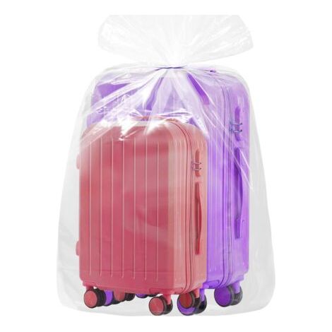 Lot de 10 sacs de rangement extra larges en plastique transparent - 100 x 150 cm - 227 l - Pour protéger de la poussière, des bagages, des valises, des meubles, des consolateurs, des chaises, des (1/5)