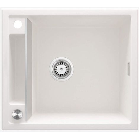 Lavello cucina in granito con 1 vasca 56x50 cm alabastro - Vora