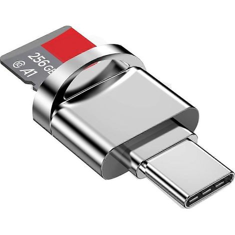 Adaptateur lecteur de carte microSD, lecteur de carte microSD/TF USB Type C, B-- (1/5)