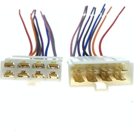 Original imported automotive connector, male and female, 1.25 mm², eight wires – JB1415-8P