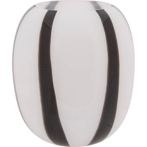Vase Piero noir et blanc H20cm - Atmosphera créateur d'intérieur