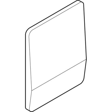 Geberit Highline placa de cubierta, rectangular, sin ventana IR, 240150001