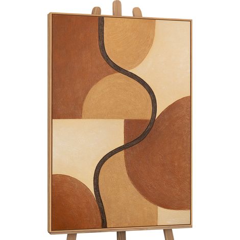 Gemälde Verflechtung der Formen Rahmen Eichefarben 120x80 cm (1/5)