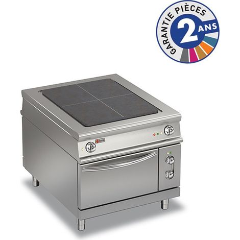 Fourneau Plaque Coup de Feu Electrique sur four - 4 zones - 16 kW - Baron