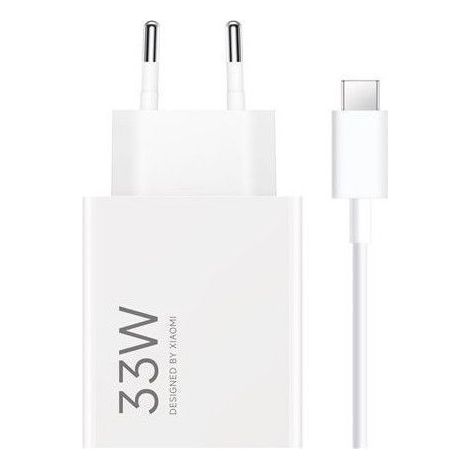 Chargeur rapide Xiaomi 33 W Charging combo Type A Blanc