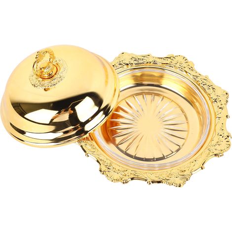Plat à Beurre Rond Rétro avec Couvercle pour Cuisine - Parfait pour Cadeau de Mariage et Événements (1/5)