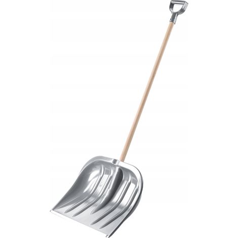 KADAX Pala para nieve Pala grande para quitar nieve Pala con mango de madera (1/5)