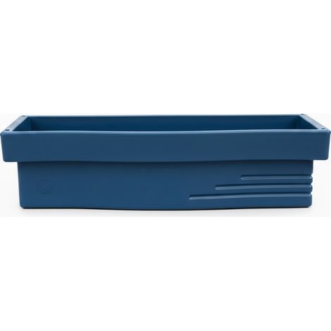 Jardinière design effet pierre 70l avec réserve d'eau-plast'up rotomoulage (1/4)