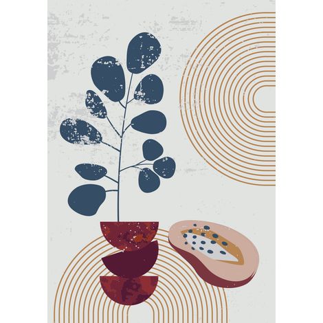 Papier peint panoramique - Boho - 195 cm x 276 cm (1/2)
