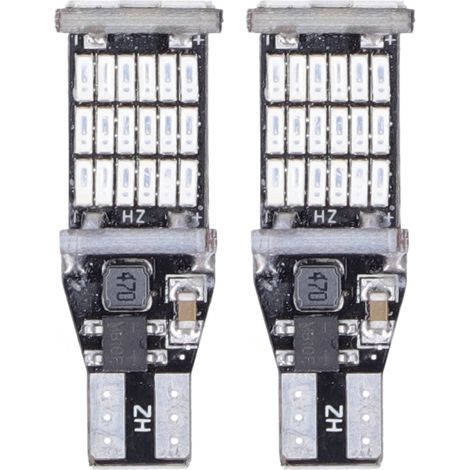2 ampoules LED de recul/stationnement pour voiture T15 W16W, lumière bleue, composant auto (1/4)