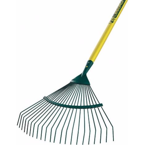 Leborgne – Balai à gazon XL 27 dents – Manche bois certifié PEFC 130cm – Largeur de travail 65cm – Pour balayer végétaux sur grandes surfaces