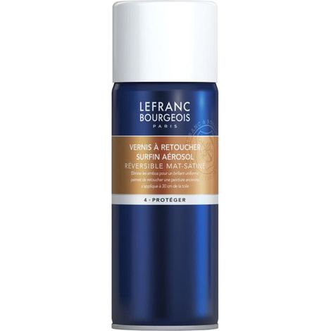 Vernis en aérosol - Lefranc & Bourgeois - 400 ml - Résine acrylique - Incolore - Mixte
