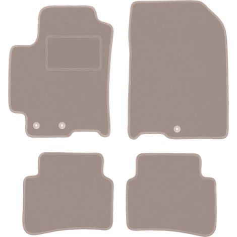 Beige Veloursmatten für: Kia Rio IV Fließheck (2017-) (1/5)