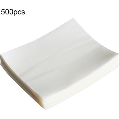 500 feuilles de papier de riz gluant transparent et fin, en amidon de maïs, pour emballer des bonbons pour Noël, mariage ou usage quotidien. (1/5)