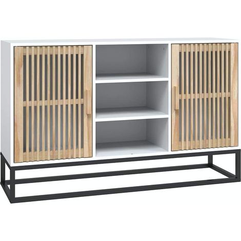 Weißer Buffet 105x30x65 cm aus Holzwerkstoff