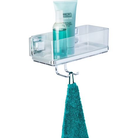 Vacuum-Loc® portaoggetti con gancio in acciaio inox Quadro WENKO (1/5)