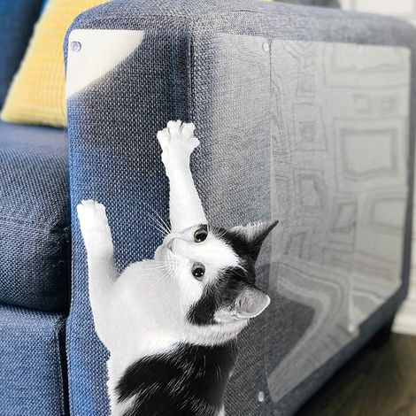 Lot de 8 protections anti-griffures pour meubles et canapés pour chats et chiens, avec 20 épingles. (1/5)